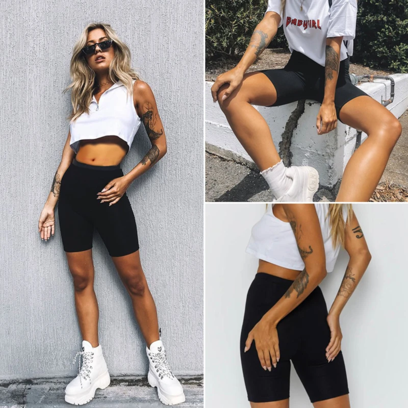 

Biker Shorts Plus Size Sport Shorts 2020 Sexy Jogger Cycling Dancing Gym Biker Shorts Slim Active Oversized Streetwear