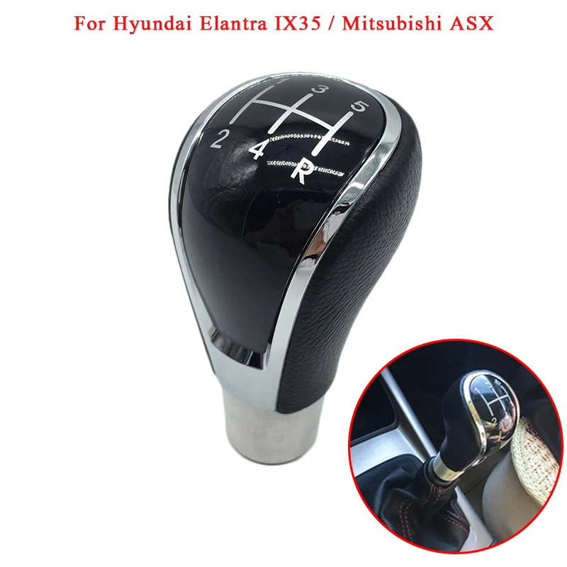 Интерьерные детали 5 скоростей ручная фотовспышка для Hyundai Elantra IX35 / Mitsubishi ASX|Ручка