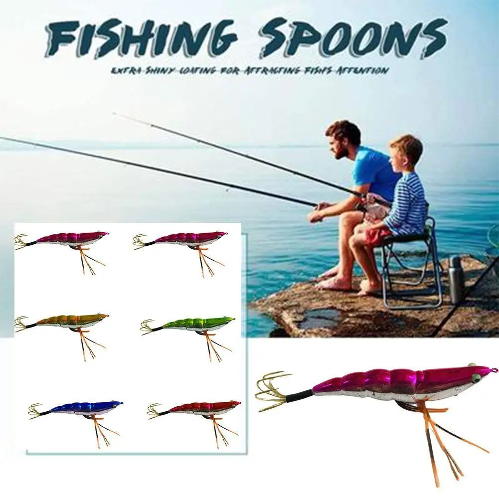 

Squid Fishing Lure Hard Plastic Sinking Squid Hooks Shrimp Hooks Fishing Tackle 1PC