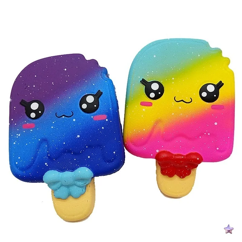 

New Colorful Ice Cream Squishy Slow Rising Soft Creative Squeeze Toys Simulation Stress Relief Funny Xmas Gift Toy for Kid