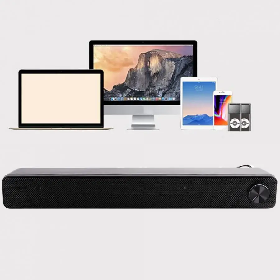 ADA Проводная мощная компьютерная колонка стерео сабвуфер басовая объемный звук