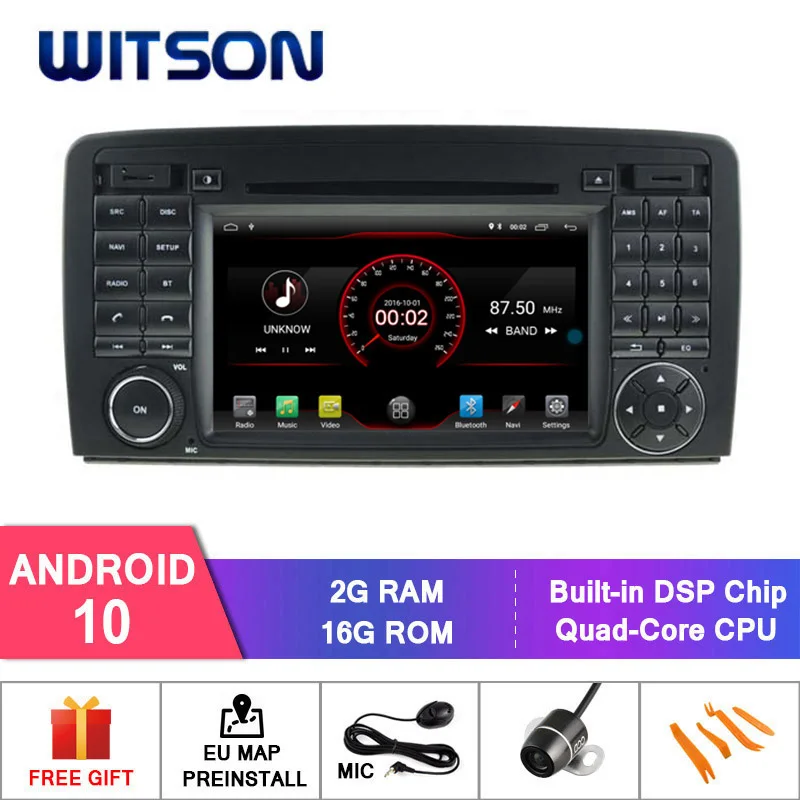 WITSON Android 10 0 IPS HD экран для Benz R320 R350 R500 2006 2013 автомобильный DVD радио 4 ГБ ОЗУ + 64 Гб FLASH 8