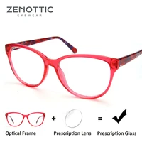 zenottic vintage cat eye prescription glasses women anti blue light photochromic eyewear optical myopia hyperopia eyeglasses