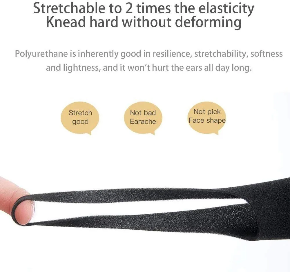 

5PC Dustproof Anti Fog Protective Mask Activated Carbon PM2.5 Filter Face Mouth Mask Carbon Breathable Mascarilla Masque Lavable