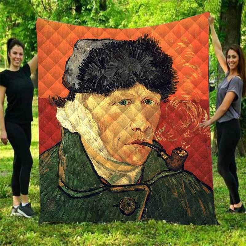 3d покрывала с подсолнухом Ван Гога одеяло цифровым принтом летнее модные одеяла