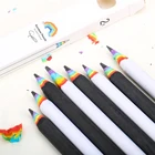 2 шт. карандаш Hb карандаш всех цветов радуги канцелярские принадлежности для рисования принадлежности милые карандаши для школы и офиса