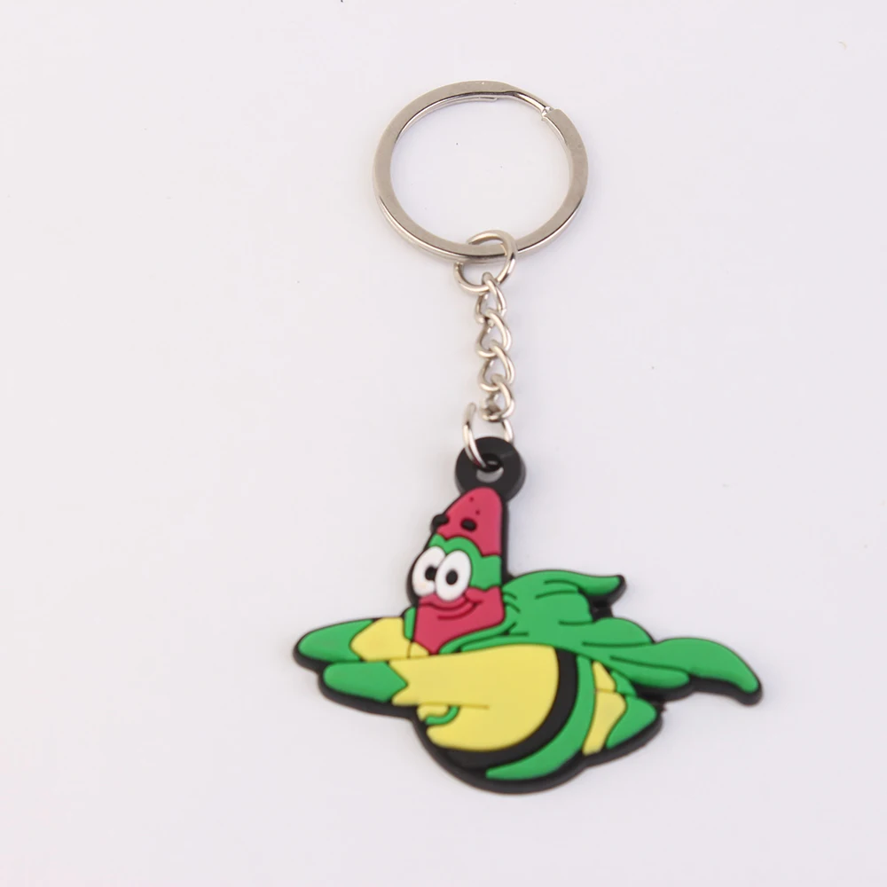 

1pcs PVC keychain fun Anime figure key ring fashion cartoon key-holder children Pendant Toy Gift party supplies