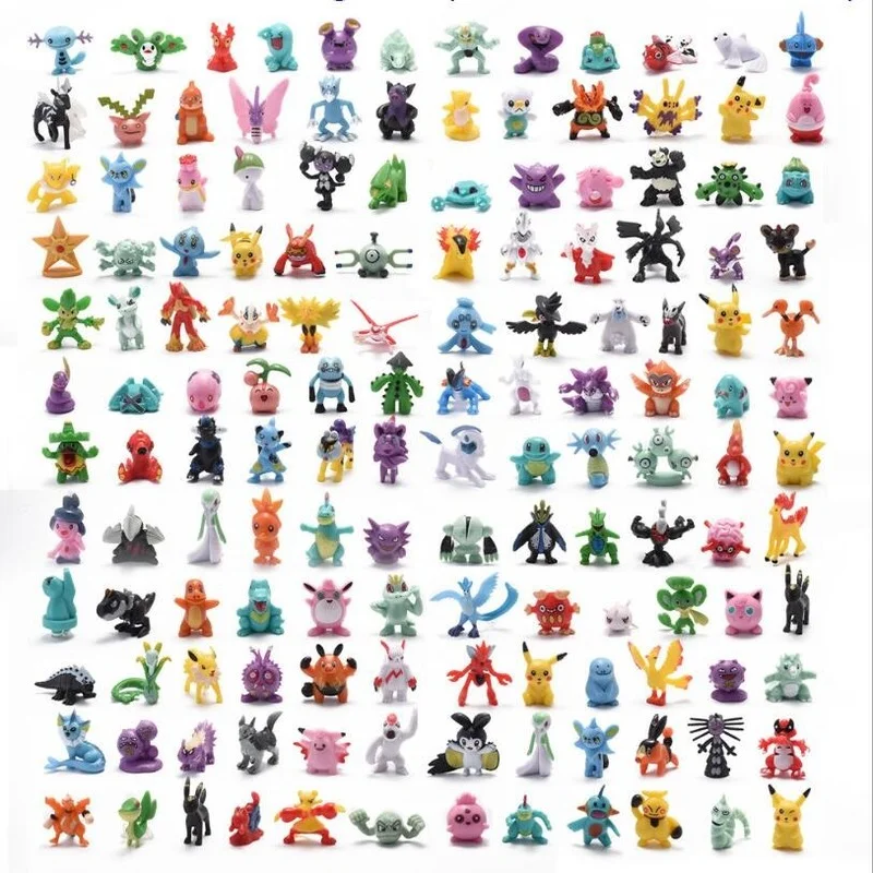 

2-4cm 24/144pcs Takara Tomy Pokemon Action Figure Toys Mini Figures Model Toy Pikachu Anime Kids Doll Birthday Gifts