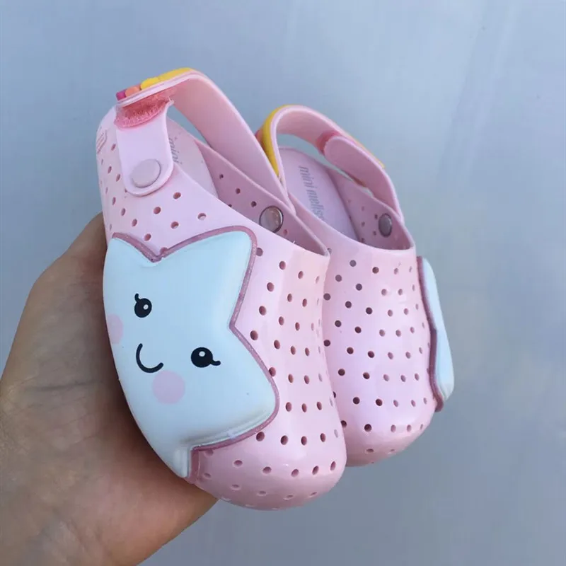 Мини-сандалии Melissa для девочек модные тапочки детские пляжные дышащие