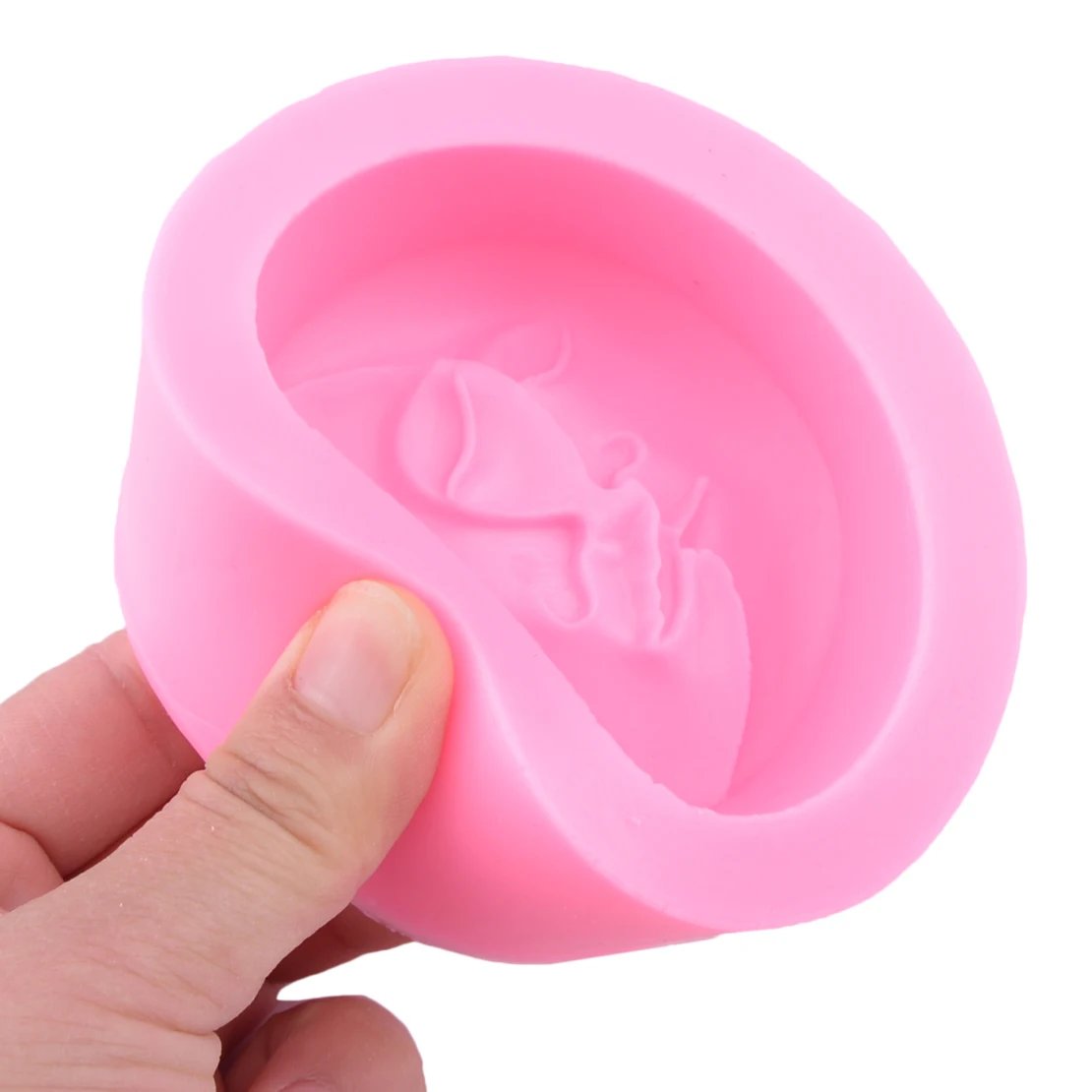 Круглая силиконовая форма для мыла в виде Солнца и Луны 8 см|Формы мыла| |