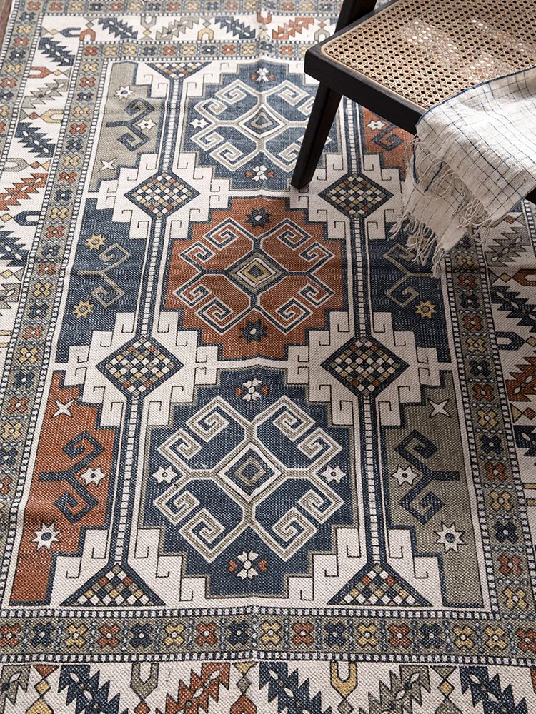 Хлопковый ковер ручной работы для гостиной импортный индийский спальни тонкий