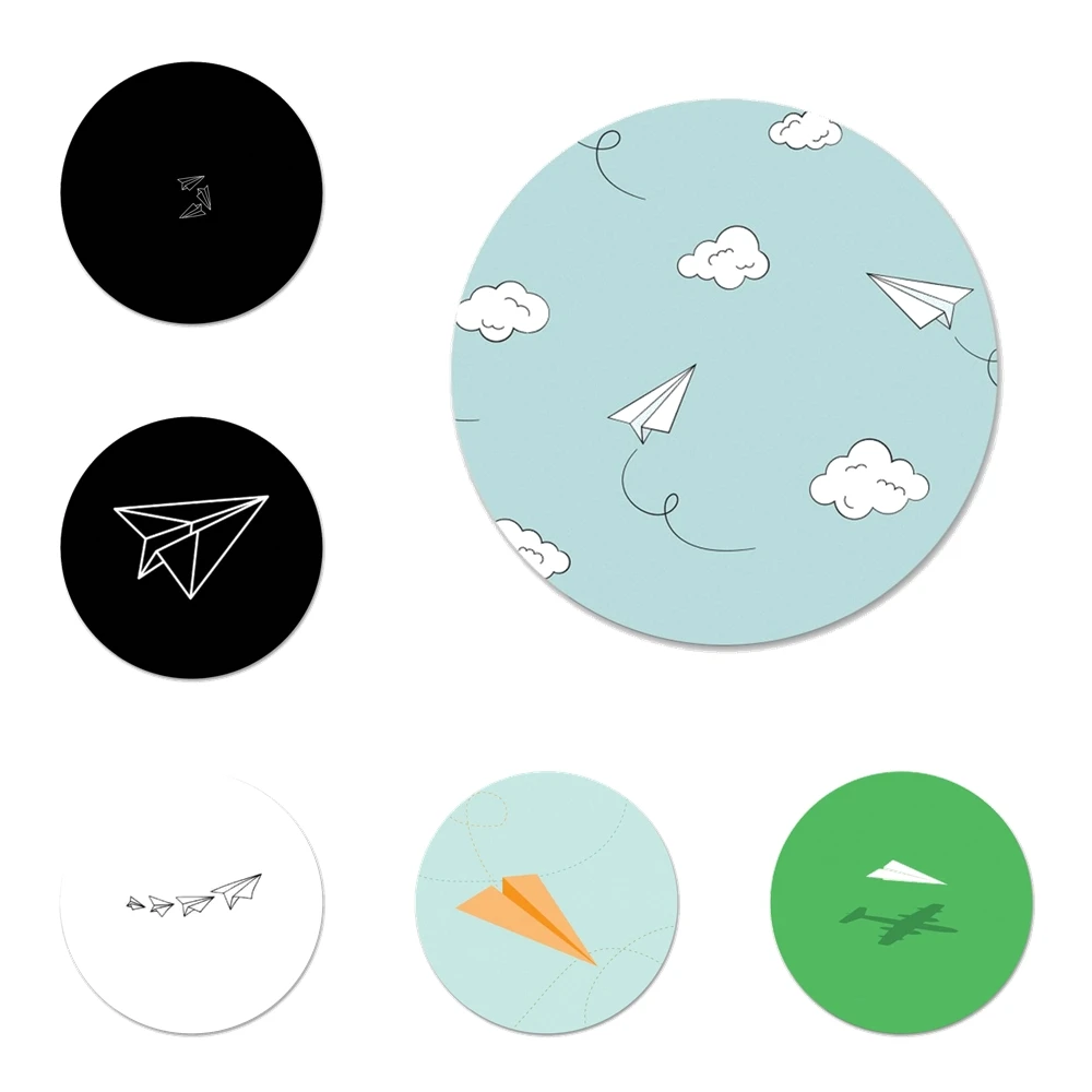 58 мм бумага значок с самолетом брошь заколка аксессуары для одежды рюкзак