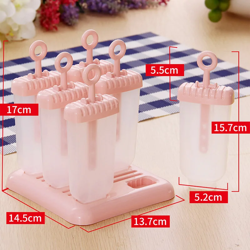 

Popsicle Maker Ice Cream Mold Reusable Silicon Cute Cartoon Homemade DIY Ice Pop Lolly Moulds