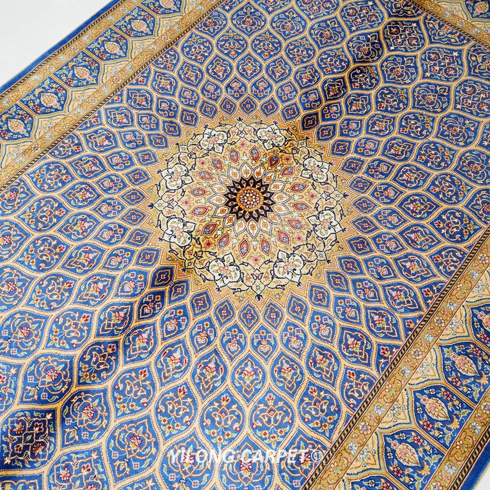 4'x6' Traditional Qum Carpet Vantage Antique Handmade Rugs For Sale (ZQG587A) | Дом и сад