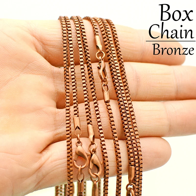 Ожерелье цепочка в коробке 500 шт. ожерелье 18 дюймов и 24 дюйма оптом