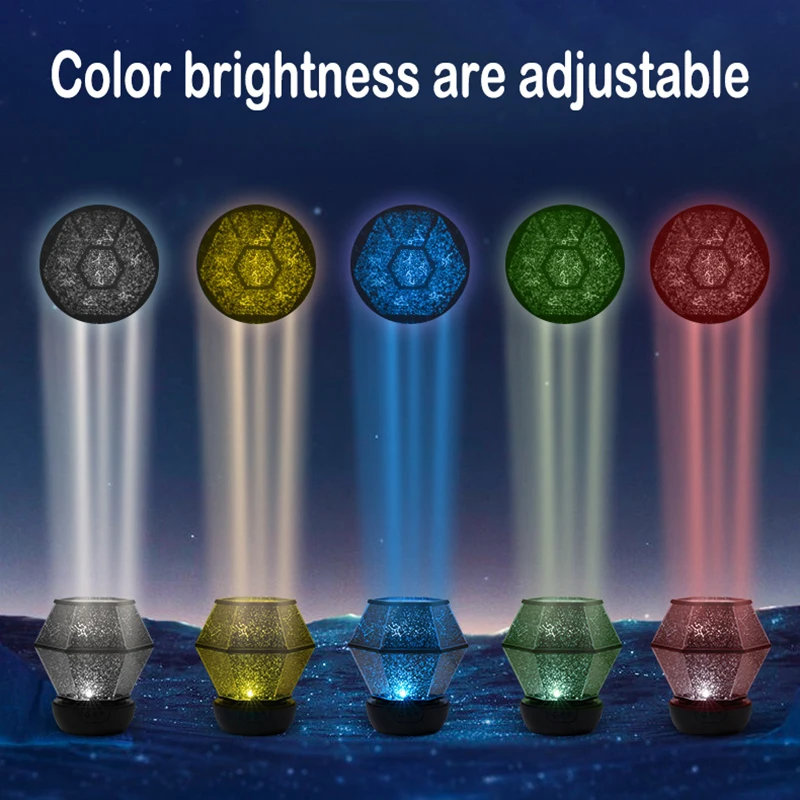 

Bright Starry Sky Projector Remote Control Rotating Star Light Projection Night Light QJS Shop