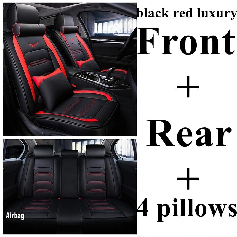 Автомобильный чехол для LADA Vesta Granta Xray Kalina Priora Largus 4x4 Samara 2106 210 Mini Countryman Coupe Clubman автомобильные аксессуары - Название цвета: black red Luxury
