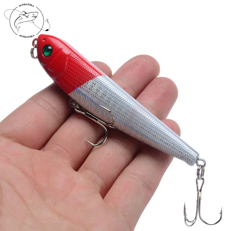 

3D Eyes Freshwater High Quality Plastic Fishing Bait 85mm/10g Artificial Pencil Anti-Corrosion Bionic Fishing Lure Hard Bait
