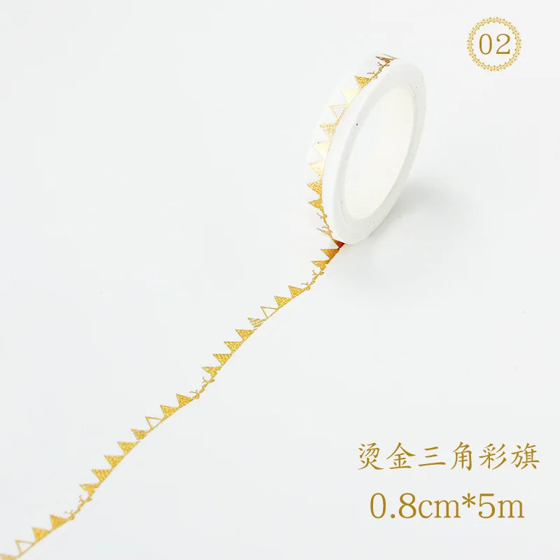 Бронзовая бумажная лента васи Золотая блокирующая малярная пулевой журнал