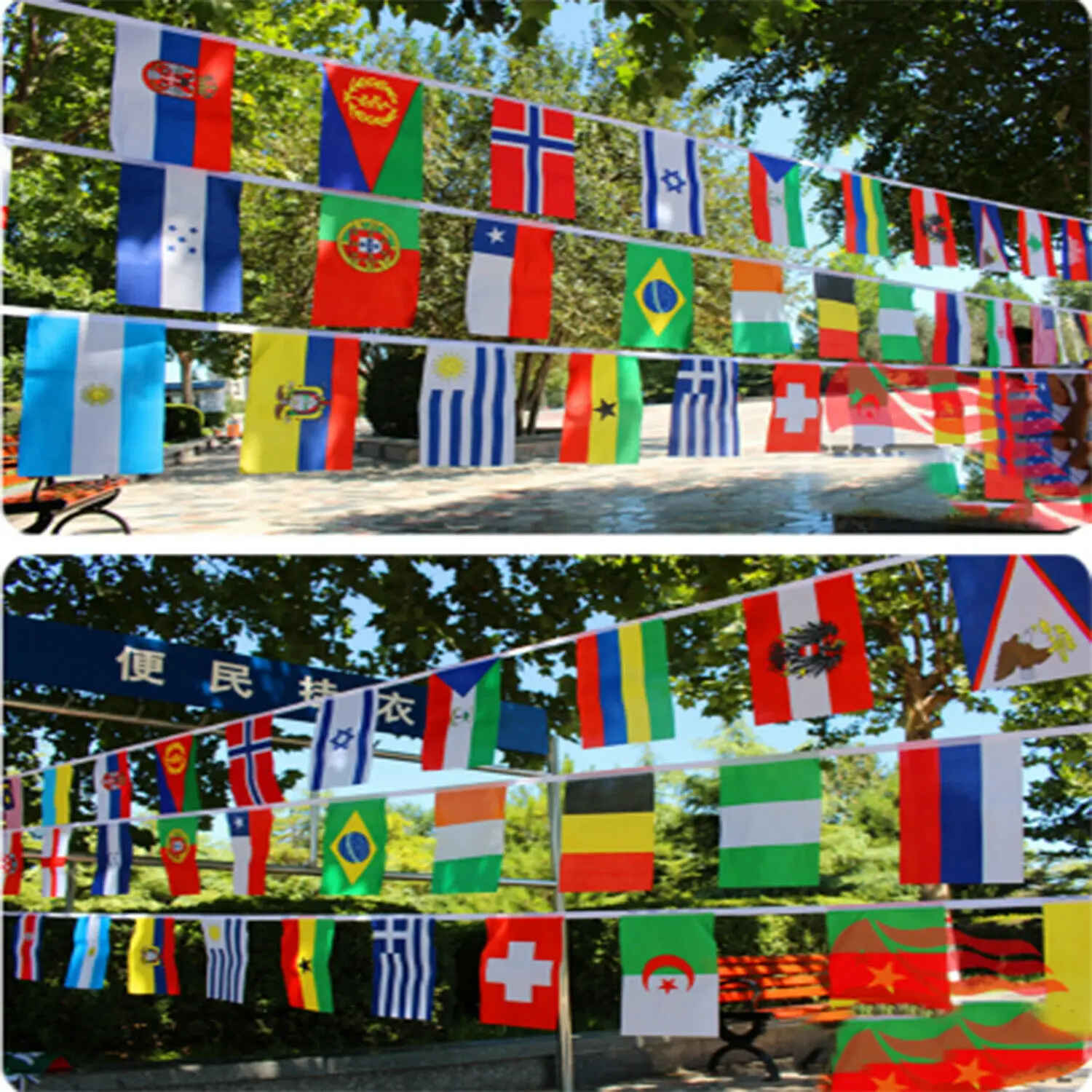 

100 Countries String Flag International World Flags Bar Party Bunting Banner Flag