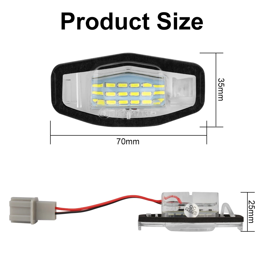 1pcs Canbus Car Number License Plate Lights For Honda Civic Accord Pilot CITY LEGEND ACCORD Acura MDX RL TL TSX RDX ILX 6000K - купить по