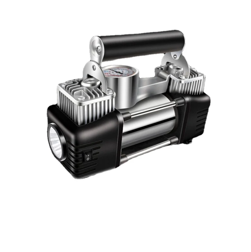 Barato Inflador De Neumáticos De Coche, Bomba De Aire Eléctrica Automática Para Vehículo De Metal, 12V De CC, Excelente Corriente, Estilo Portátil, Envío Directo