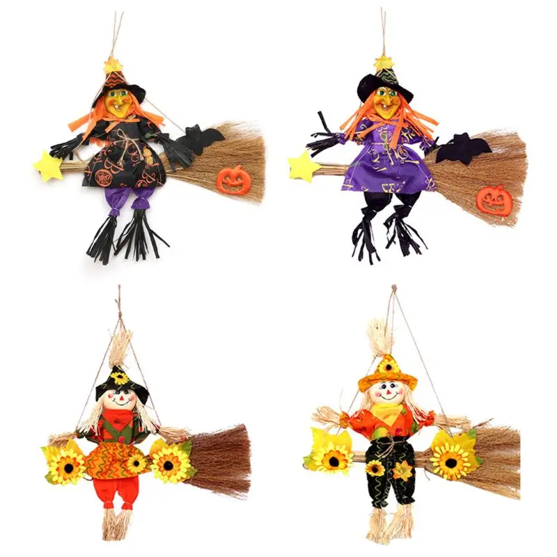 

Halloween Decoration Hanging Horror Witch Doll Pendant Ornament for Party Garden