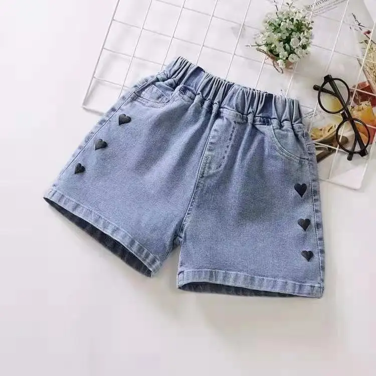 

2021 Hot Summer Fashion Beauty Cute 3 6 8 10 12 Yrs Children teenager Short Jeans Pants Baby Kids Girls Denim Tassel Hole Shorts