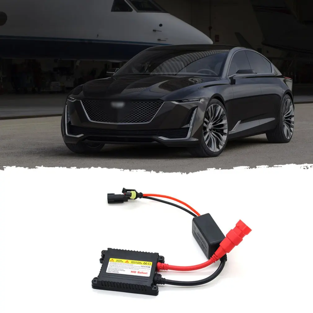 

Car Modified Xenon Lamp Universal Hid Ballast Aluminum Universal Conversion Kit 35W Thin Dc Ballast 1 Piece