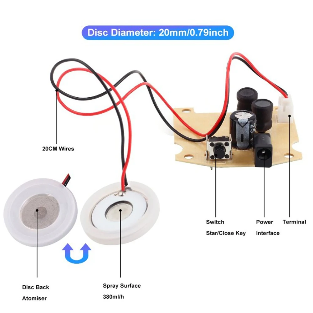 Медицинский красота распылитель преобразователь USB керамическая увлажняющая