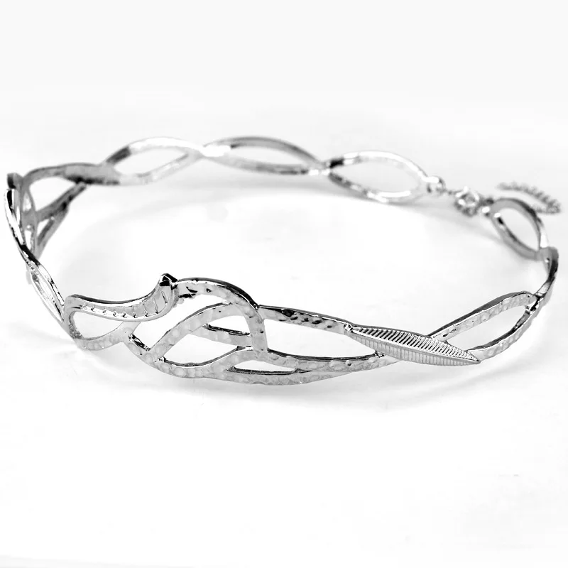 Винтажный ELROND CROWN эльф эльфийский венок Золотой Серебряный Tolkien костюм аксессуар LOTR для женщин и девочек аксессуары для волос на Рождество подарок