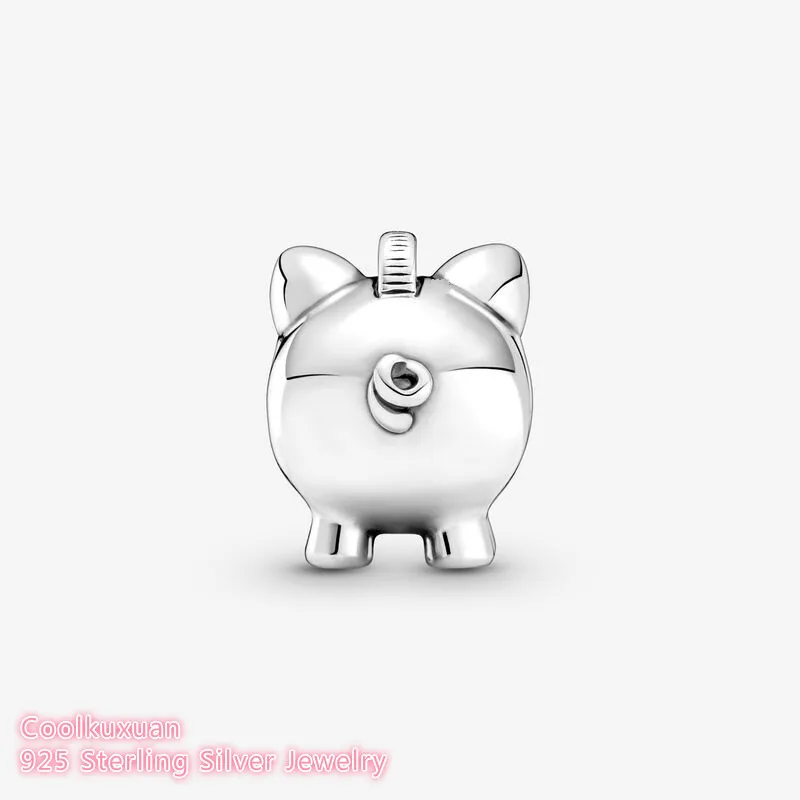 Осенние оригинальные 100% стерлингового серебра 925 пробы милые бусины-подвески в