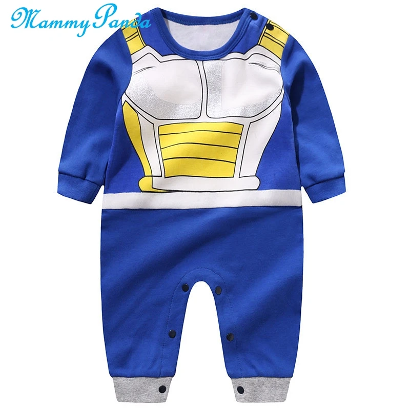 MPANDA Dragon Ball Vegeta, комбинезоны, комбинезон для младенцев мальчиков девочек, детская одежда, боди для новорожденных, хлопок, аниме, длинный рукав, Saiya