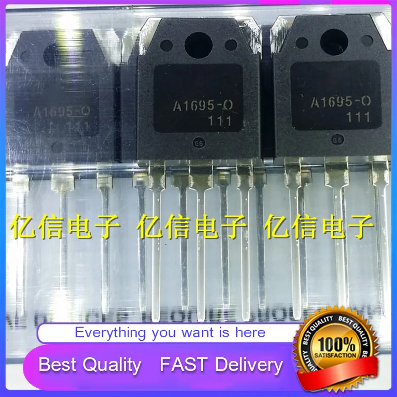 10Pcs/Lot New Original A1695-0 2SA1695-0 A1695-O Amplifier TUBE TO-3P Good Quality | Integrated Circuits