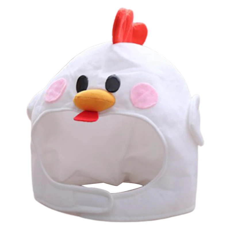 

2021 шапка цыпленок аксессуары для плюшевых вещей мультяшный милый плюшевый шапочка в вида птенца косплей костюм головной убор Хэллоуин пода...
