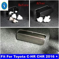 seat under floor air conditioner ac duct vent outlet cover trim fit for toyota c hr chr 2016 2022 black interior refit kit