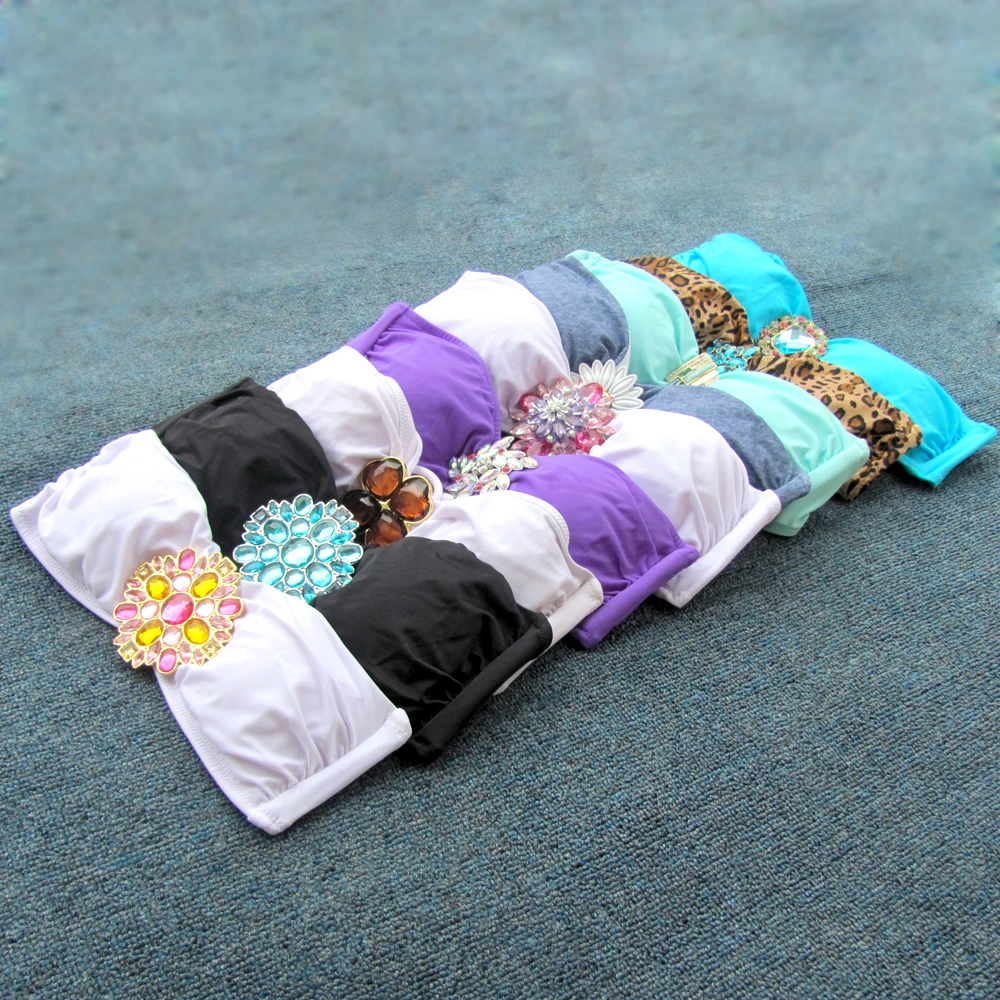 Горячее предложение! Распродажа! Дизайнерский сикрет кристалл алмаз бикини топ