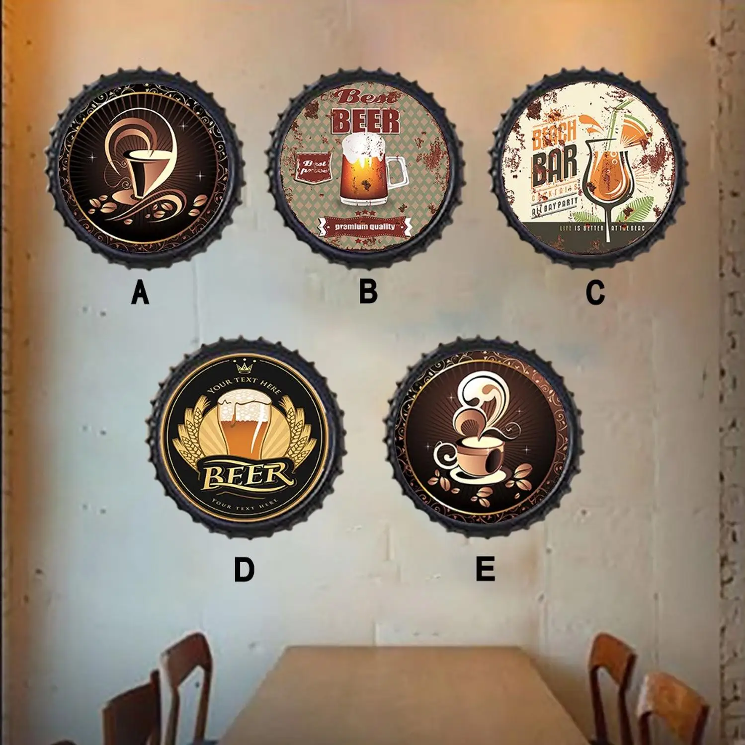 Металлический знак дополнительный постер с пивом Настенный декор металлический