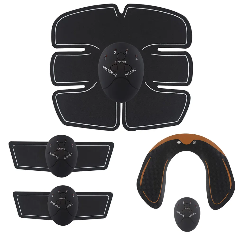 

EMS Muscle Stimulator Fitness Massage Abdominal Training Weight Loss Electric Buttocks Hip Trainer Body Slimming Massager