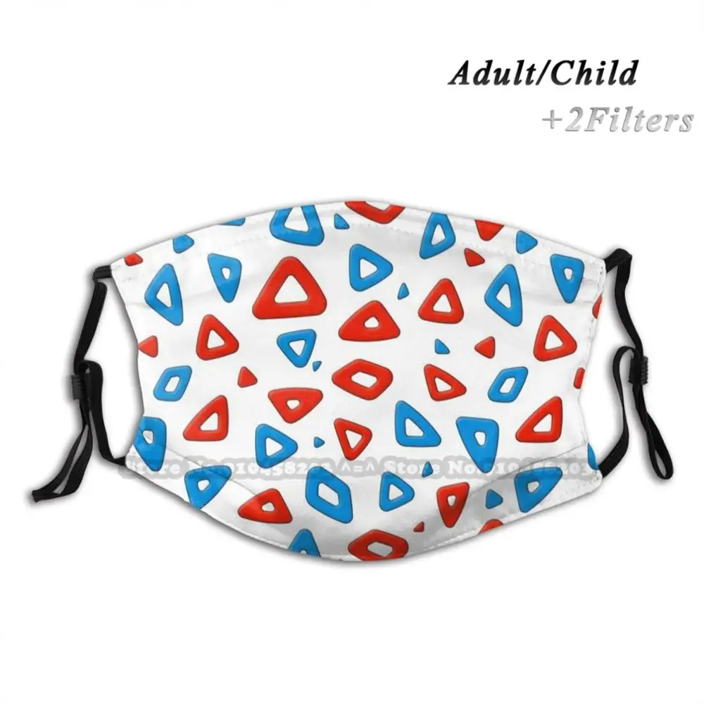 

Togepi Stains Design Anti Dust Filter Washable Face Mask Kids Togepi Stain Stains Patterned Circles Togekiss Egg Ovals Rainbow