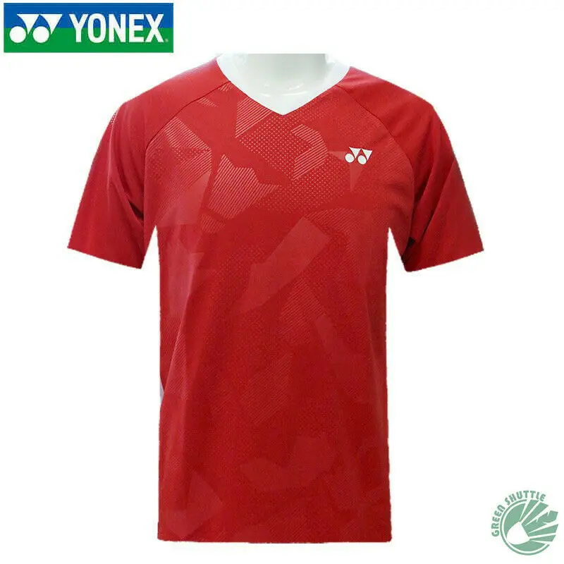 Новинка 2020 мужская и женская рубашка Yonex из быстросохнущей ткани шорты