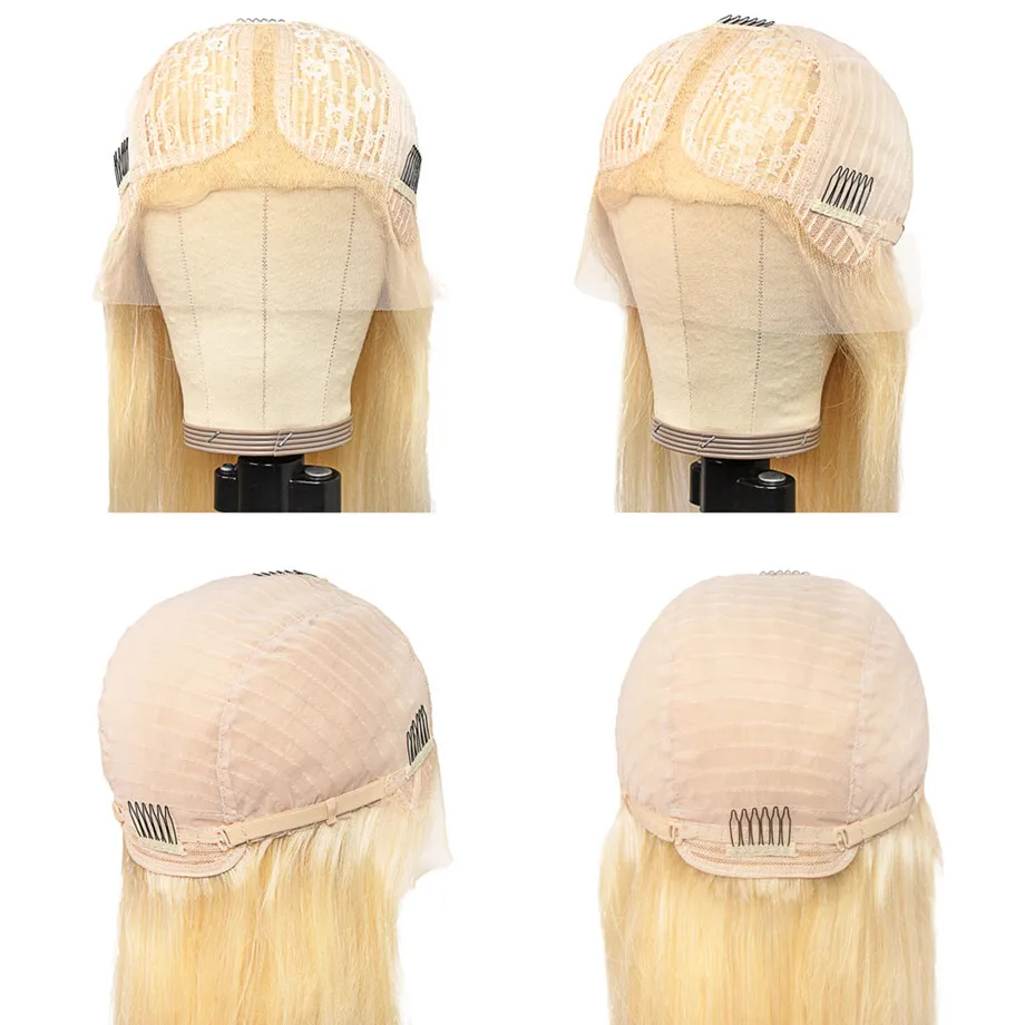 

Honey blonde wig Lace wig 13x1 part glue-free color front 613 lace front wig HD full