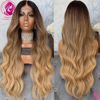ash brown blonde human hair lace front wigs for women loose wave 13x413x6 glueless bleached knots preplucked remy hair 150