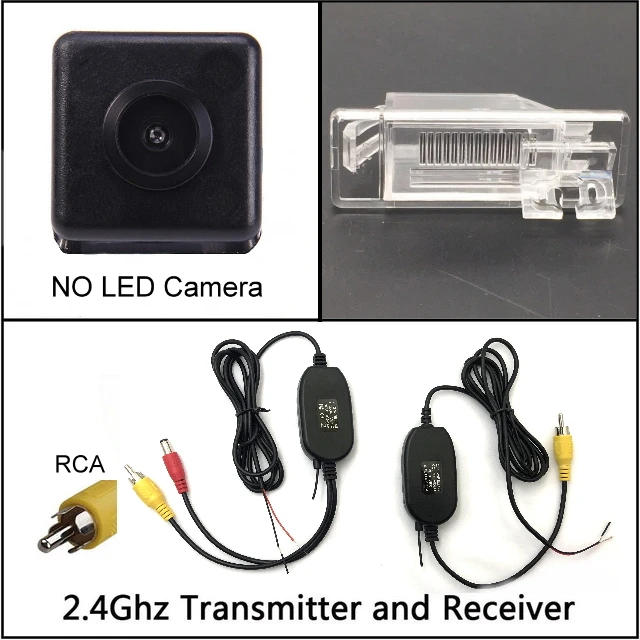 wireless n NO LED Для Nissan X-Trail X Trail Almera настоящая 2006~ камера заднего вида с ночным видением камера заднего вида Автомобильная камера заднего вида HD CCD - Название цвета: wireless n NO LED