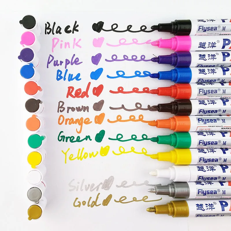 

High quality 1Pcs Waterproof Paint Marker Pen Stationery Multipurpose Permanent Paint Marker Pen for Car Tyre Waterproof