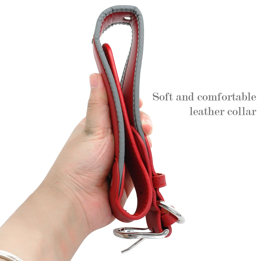 Ошейник для собак кожаный ошейник на заказ кольцо среднего и крупного размера |