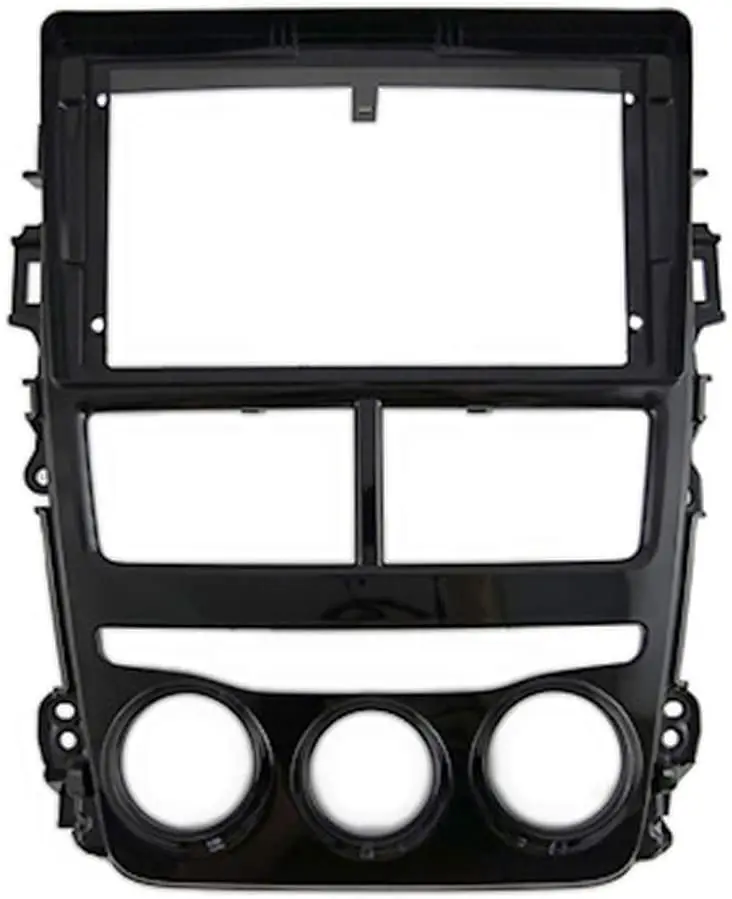 9 inch Car Fascia Radio Panel for TOYOTA Vios 2018+ Yaris 2017+ (Manual A/C) Dash Kit Install Facia Bezel 9inch Console Adapter |