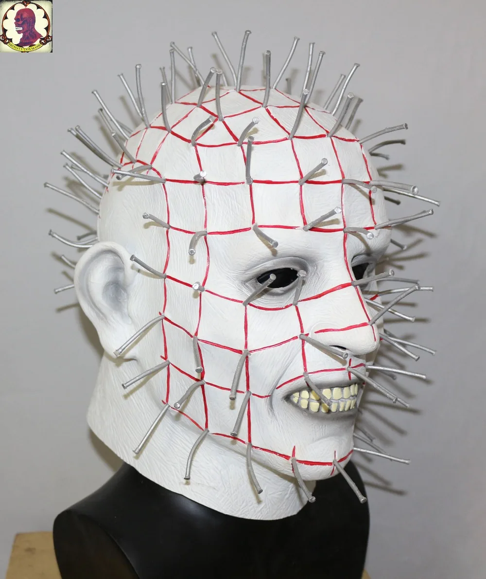 Латексная Маска нхеда для Хэллоуина косплея по мотивам фильма Hellraiser костюм