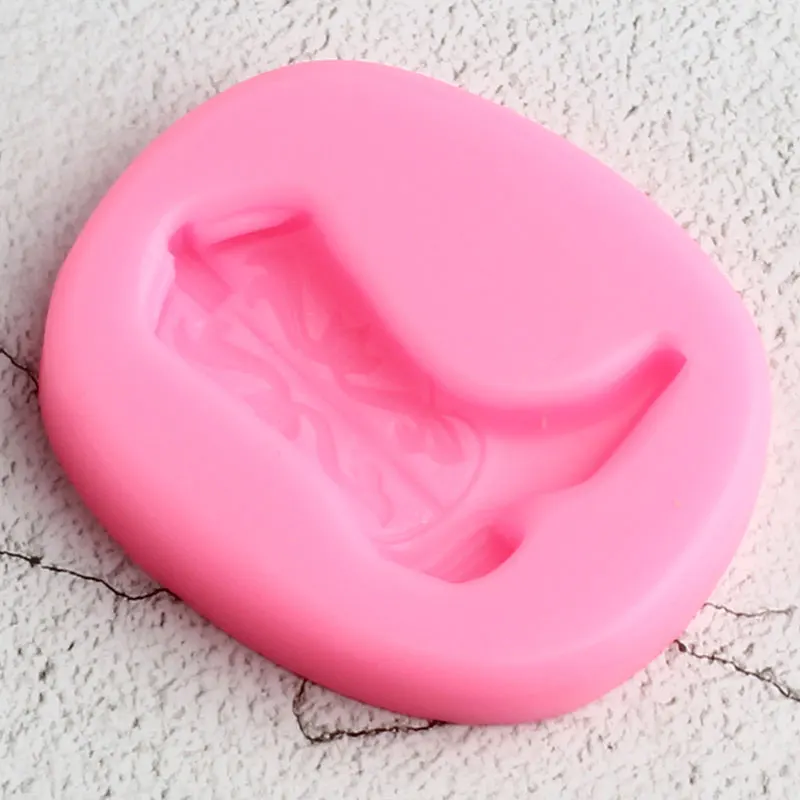 3D ковбойские ботинки обувь силиконовые формы кекс Топпер помадка Плесень DIY