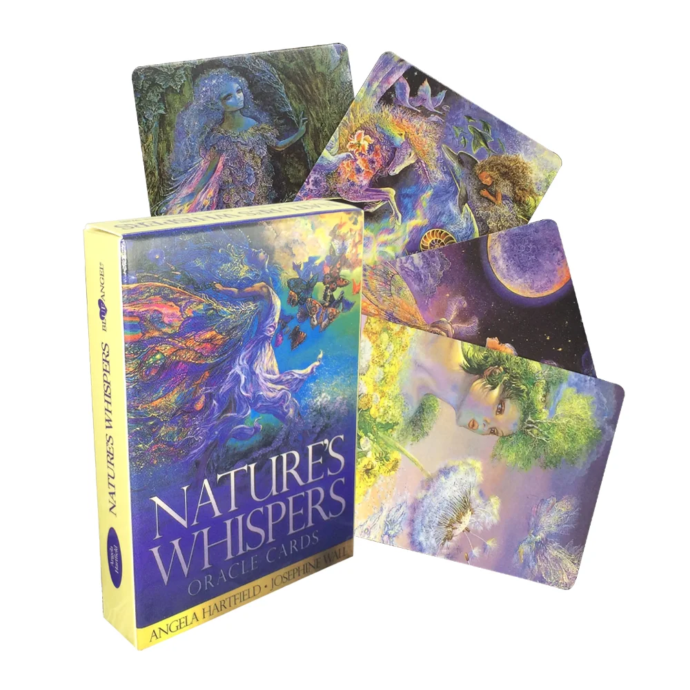 

50 карт, шепот Natures, карточная игра с изображением оракла, английская версия гадания, судьба, настольные игры, карты для семейвечерние, карточ...